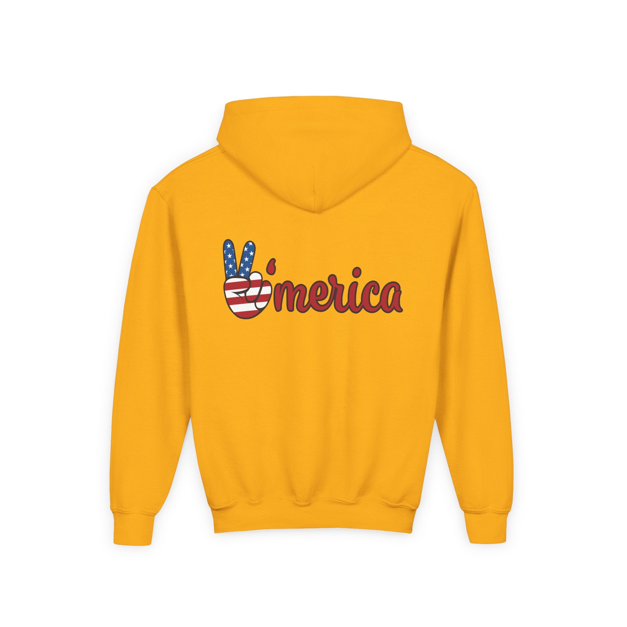 Youth Love & Peace Hoodie - Patriotic American Style