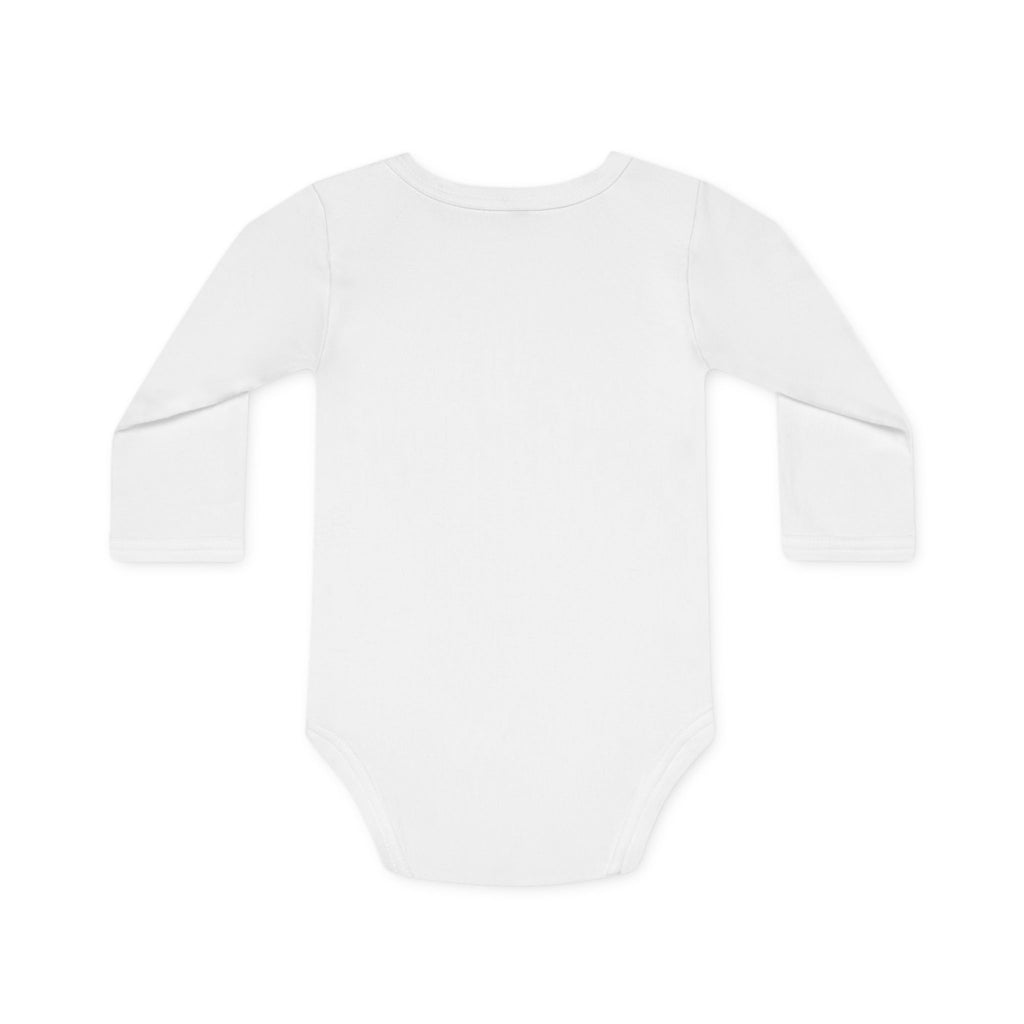 Baby Bodysuit — Retro Tandem Bike Bears Graphic Long-Sleeve Organic Onesie