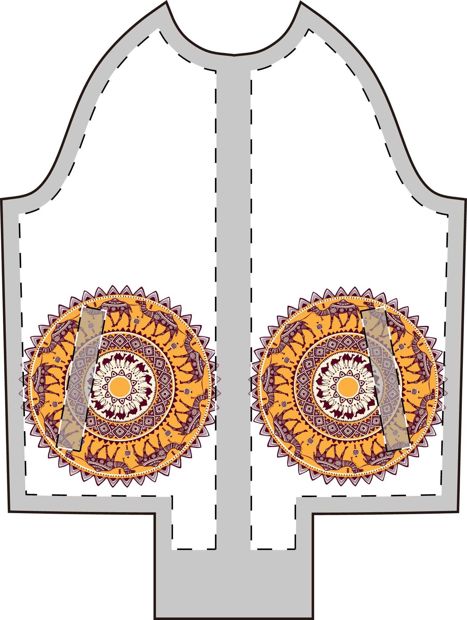 Women's Varsity Jacket - Boho Tribal Stripe All-Over Print