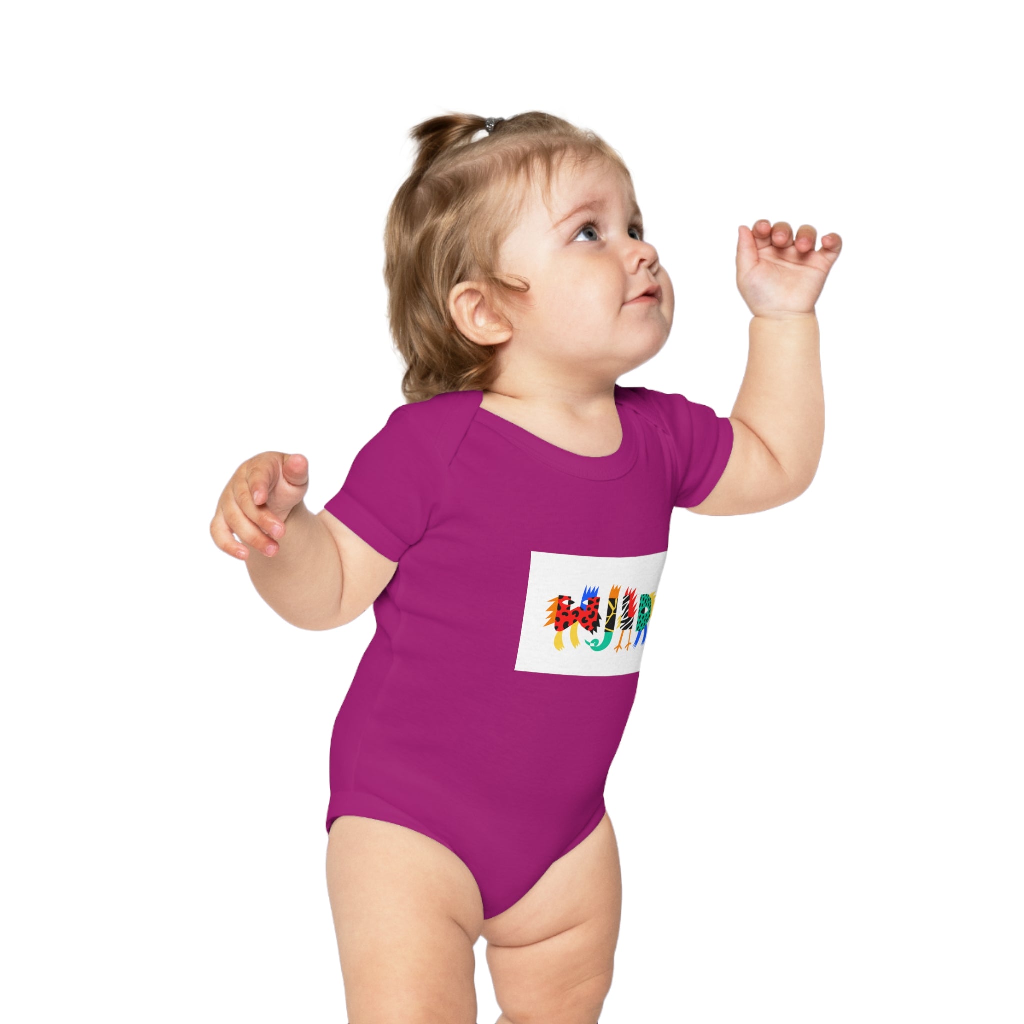 Colorful Zebra Print Baby Bodysuit - Fun & Cozy Infant Clothing
