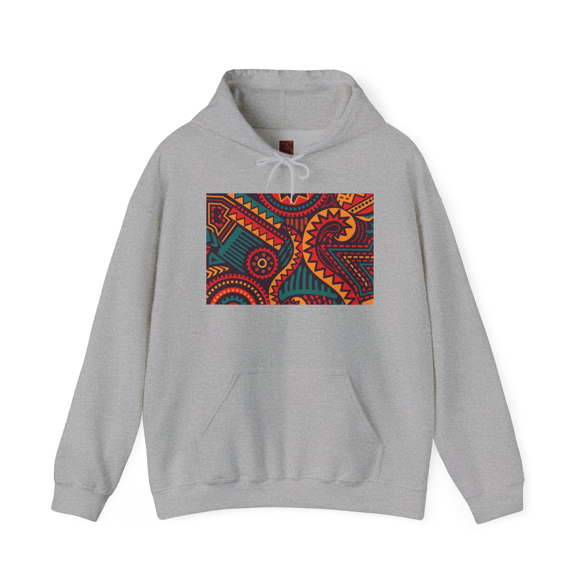 Paisley Pattern Hoodie — Colorful Boho Graphic Pullover