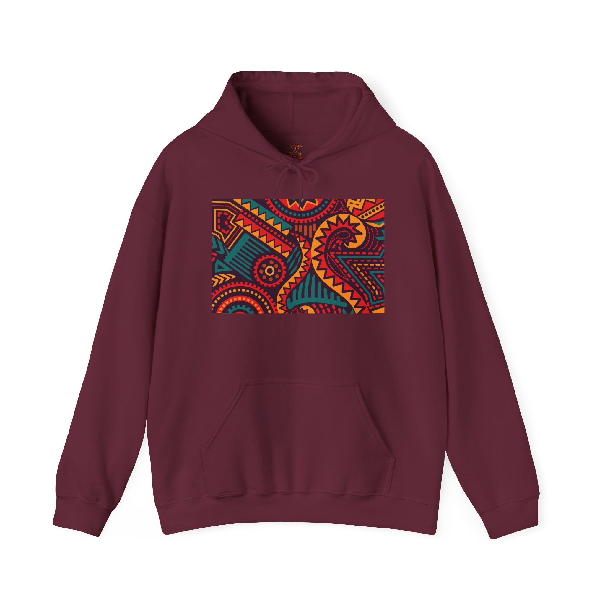 Paisley Pattern Hoodie — Colorful Boho Graphic Pullover