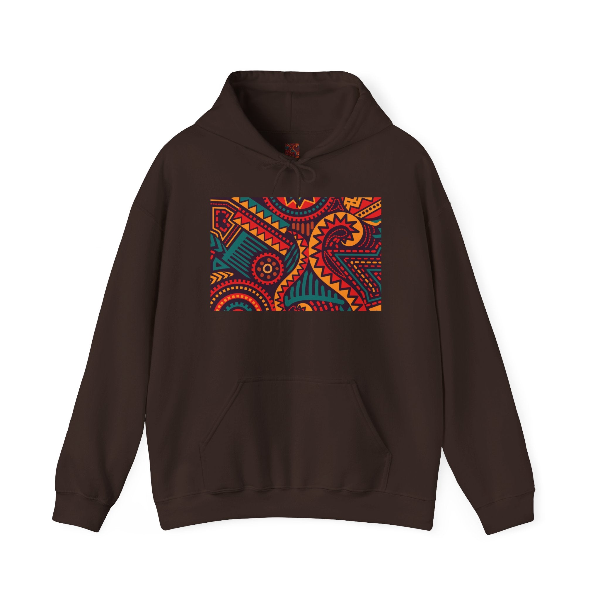 Paisley Pattern Hoodie — Colorful Boho Graphic Pullover