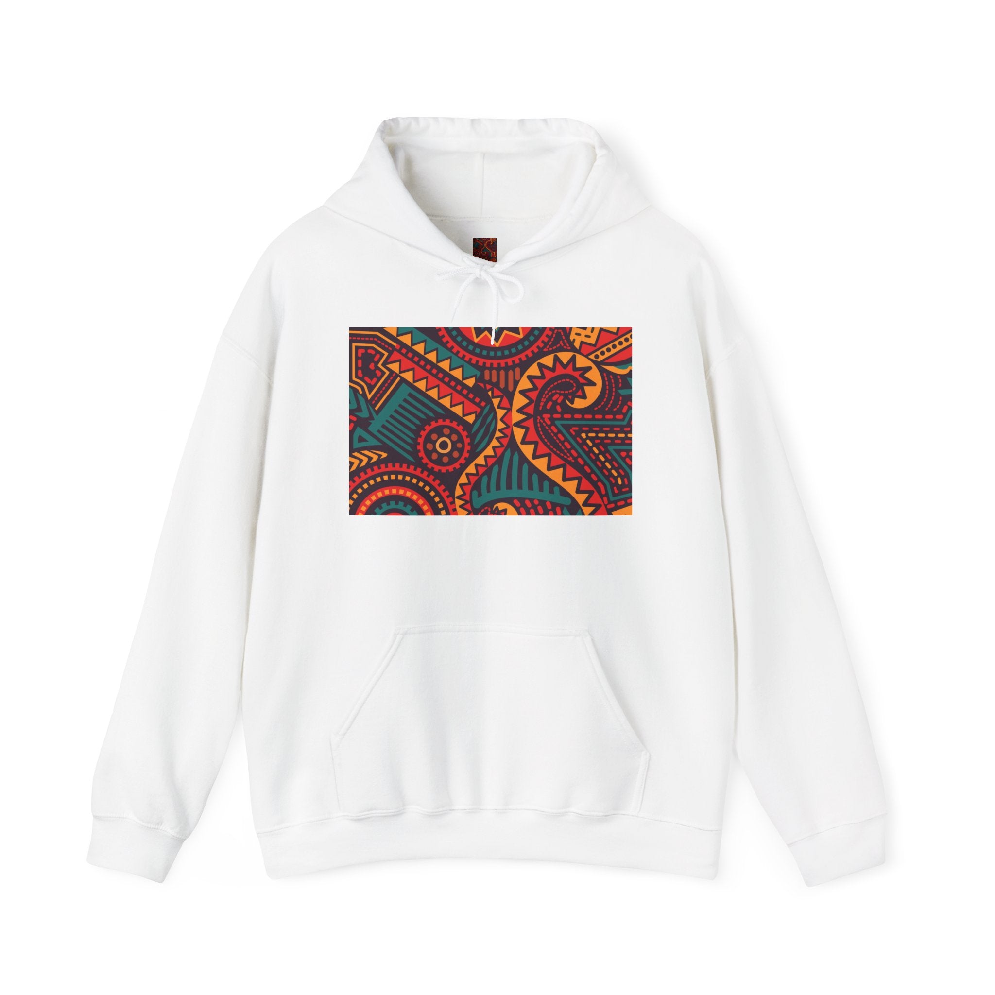 Paisley Pattern Hoodie — Colorful Boho Graphic Pullover