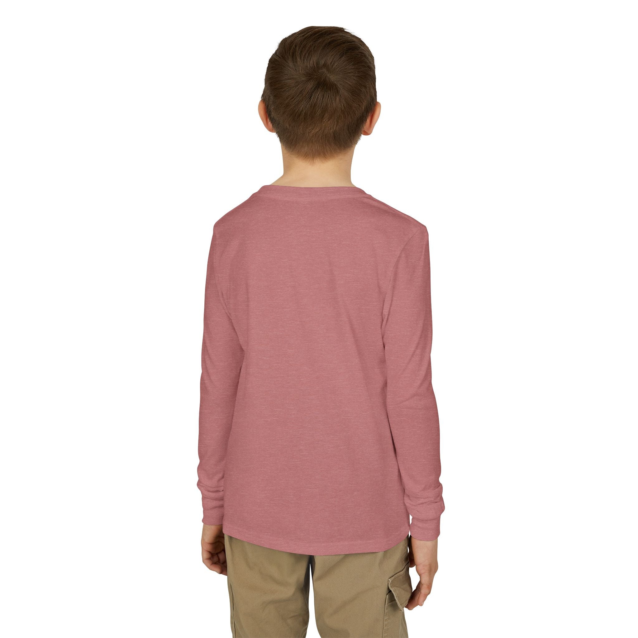 Youth Long Sleeve Tee — Neon Comet Stripe Graphic