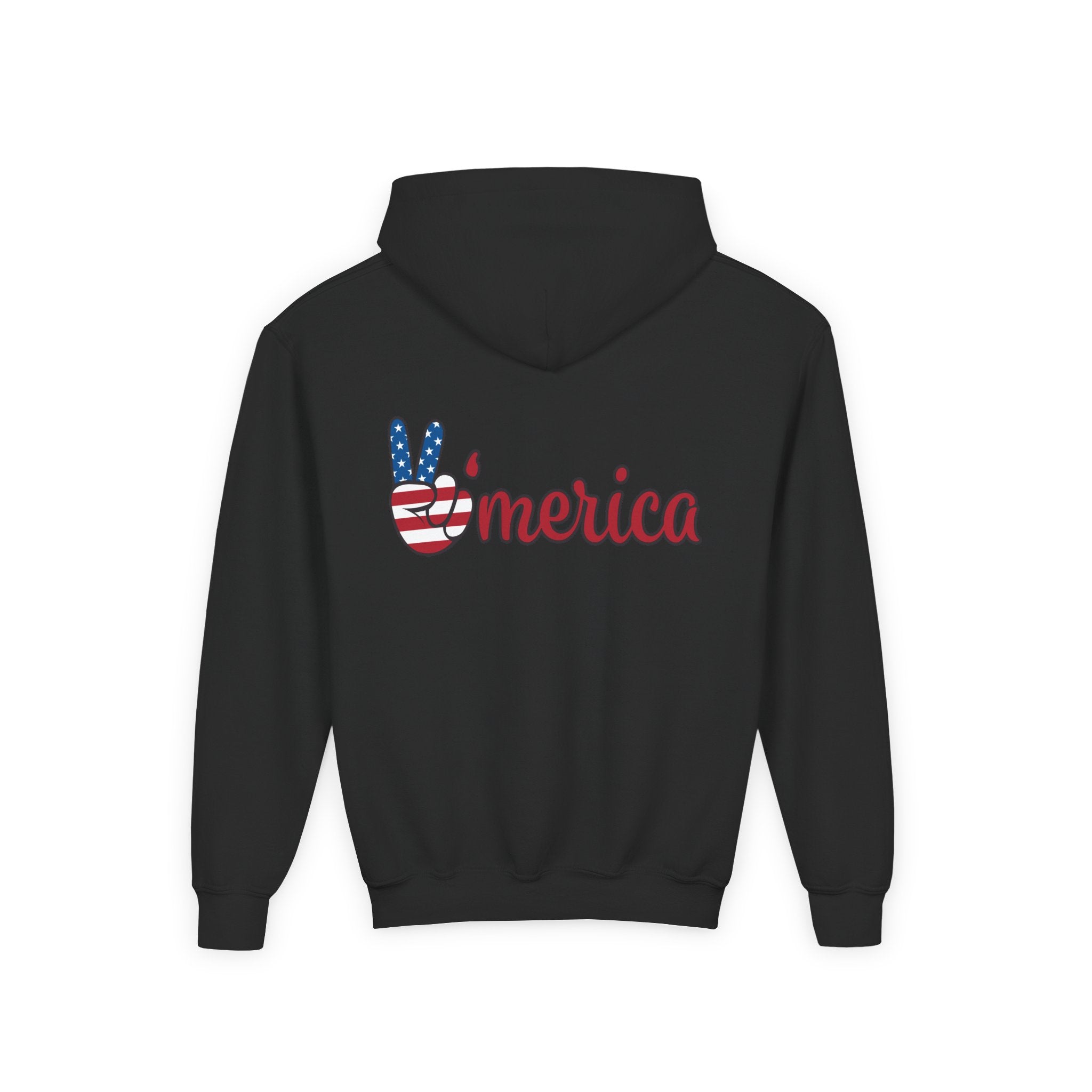 Youth Love & Peace Hoodie - Patriotic American Style
