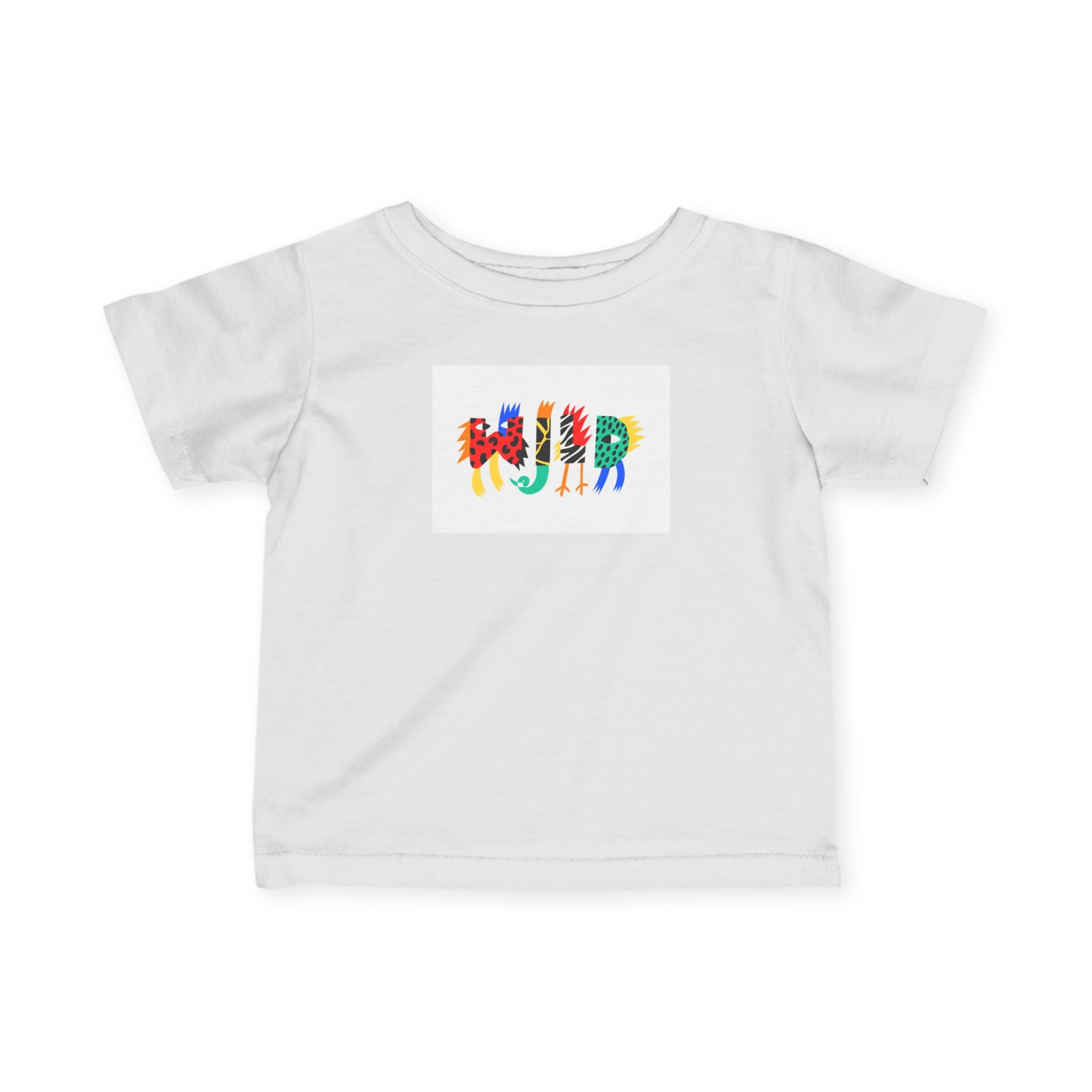 Colorful Animal Alphabet Infant Tee - Fun & Creative Baby Shirt