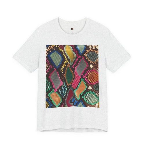 Colorful Snake Skin Print T-Shirt