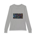 Youth Long Sleeve Tee — Neon Comet Stripe Graphic