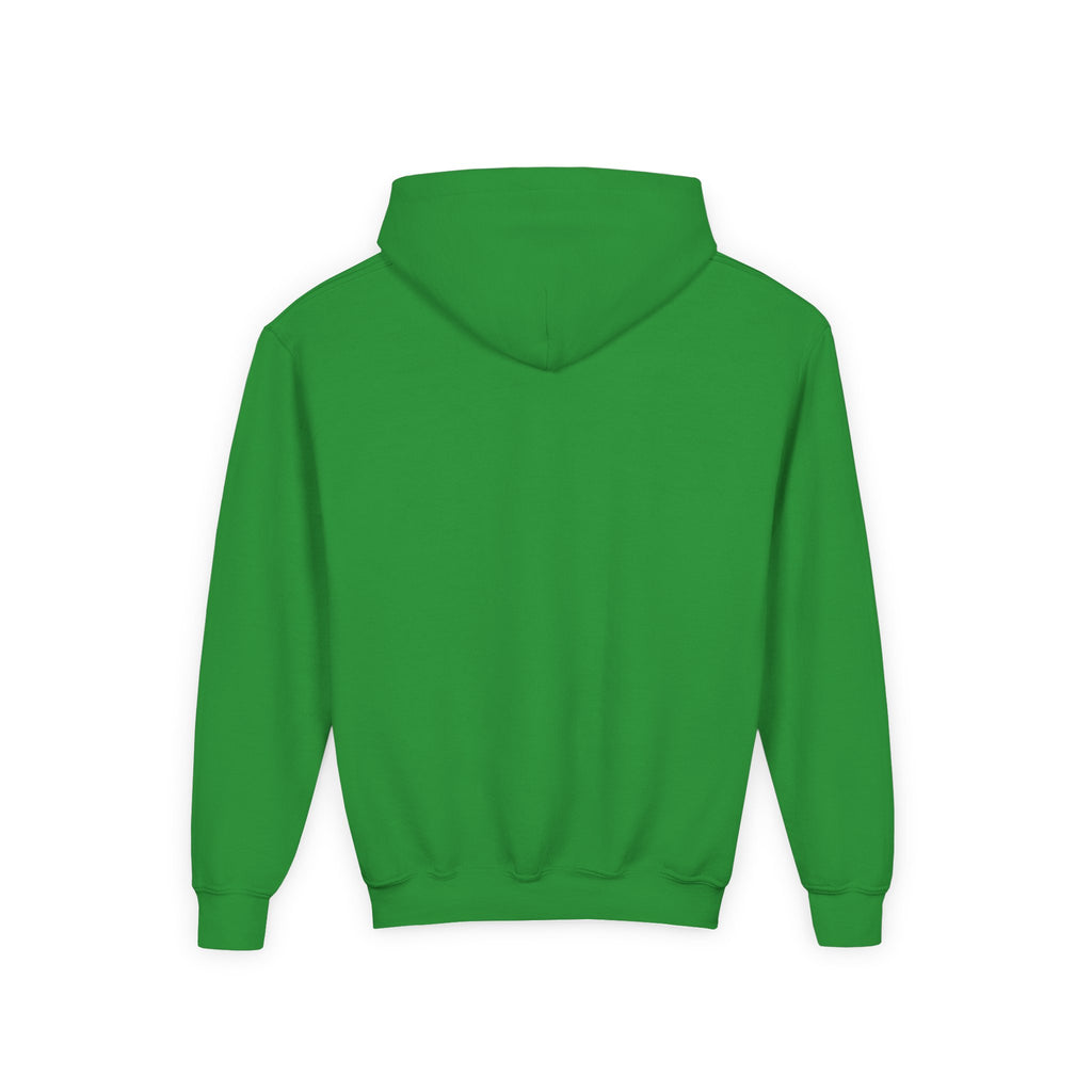 Dala Horse Youth Hoodie — Scandinavian Red Folk Art Kids Sweatshirt