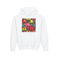 Youth Hoodie — Colorful Elephant Pattern Front & “Mama of the Birthday Dude” Back