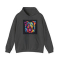 Colorful Pop Art Dog Hoodie — Vibrant Rainbow Canine Portrait Sweatshirt