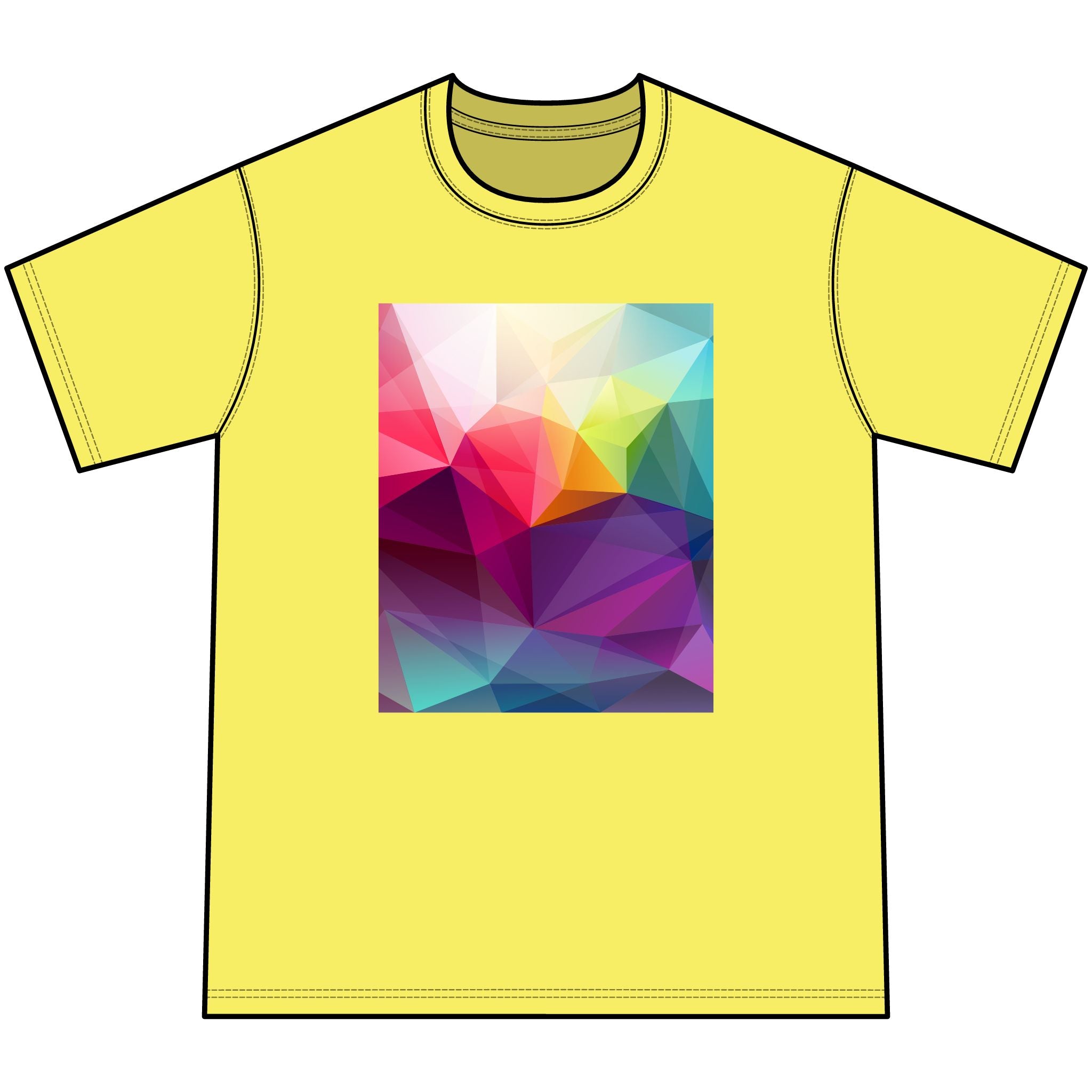 Youth Tie-Dye Tee — Colorful Geometric Graphic Kids T-Shirt