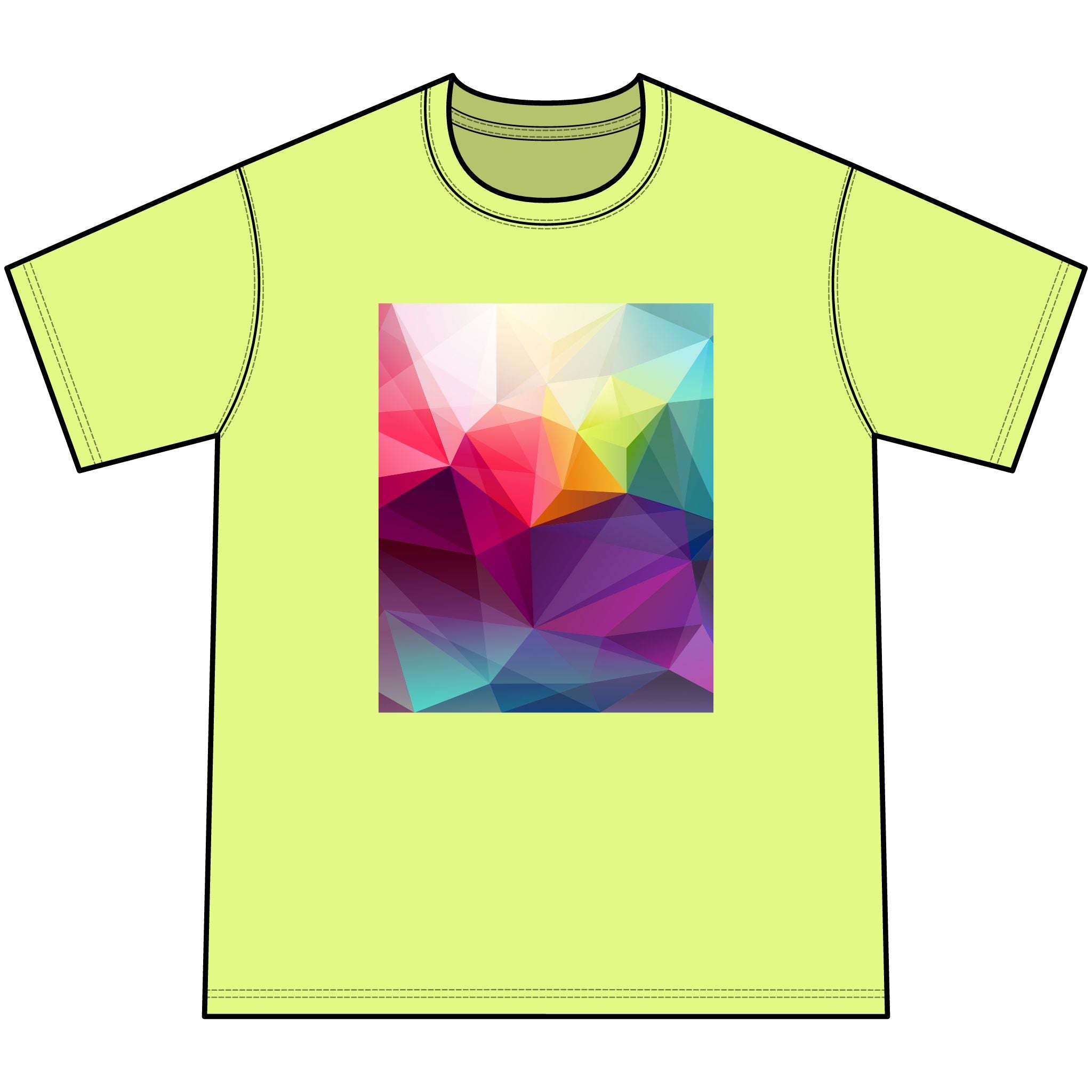 Youth Tie-Dye Tee — Colorful Geometric Graphic Kids T-Shirt