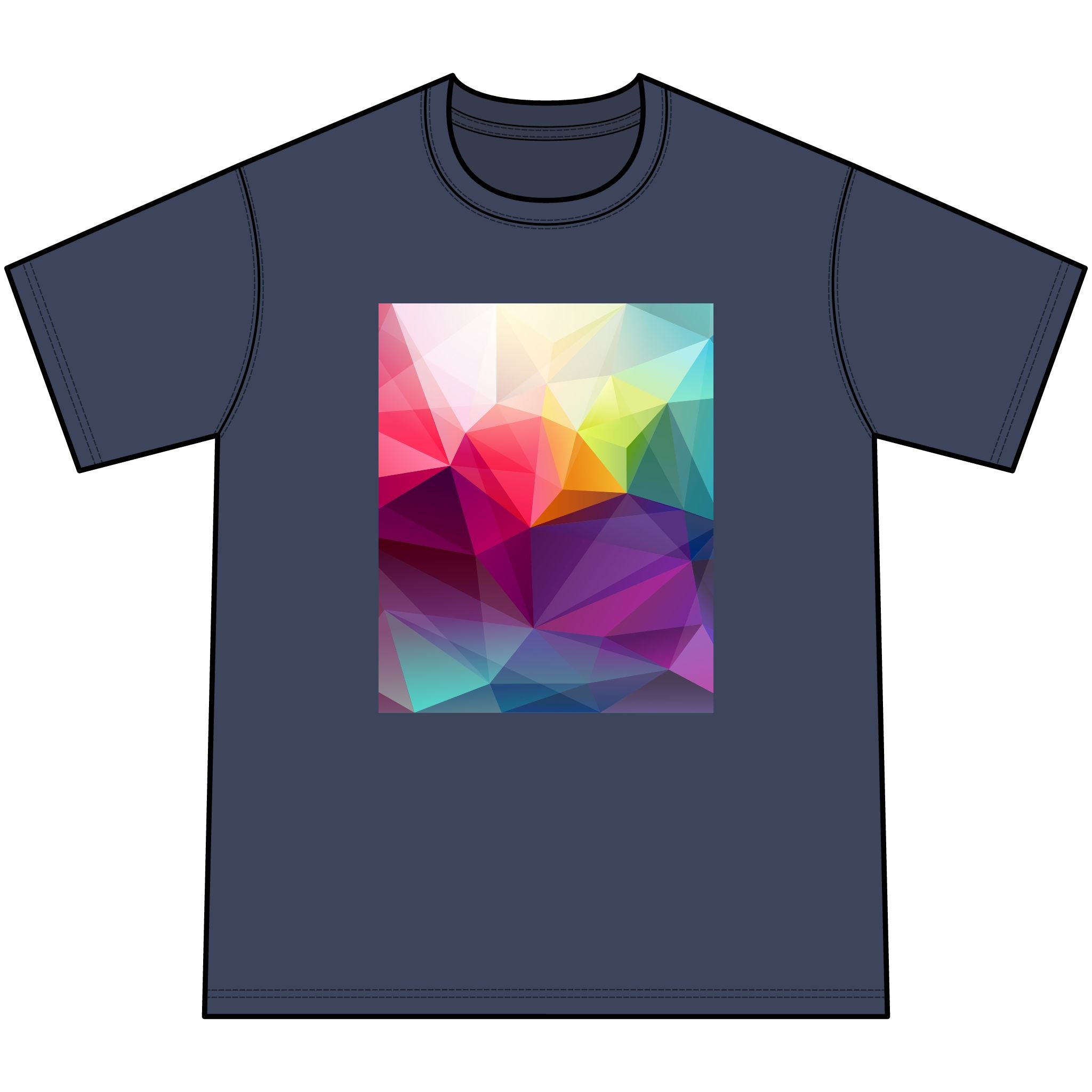 Youth Tie-Dye Tee — Colorful Geometric Graphic Kids T-Shirt