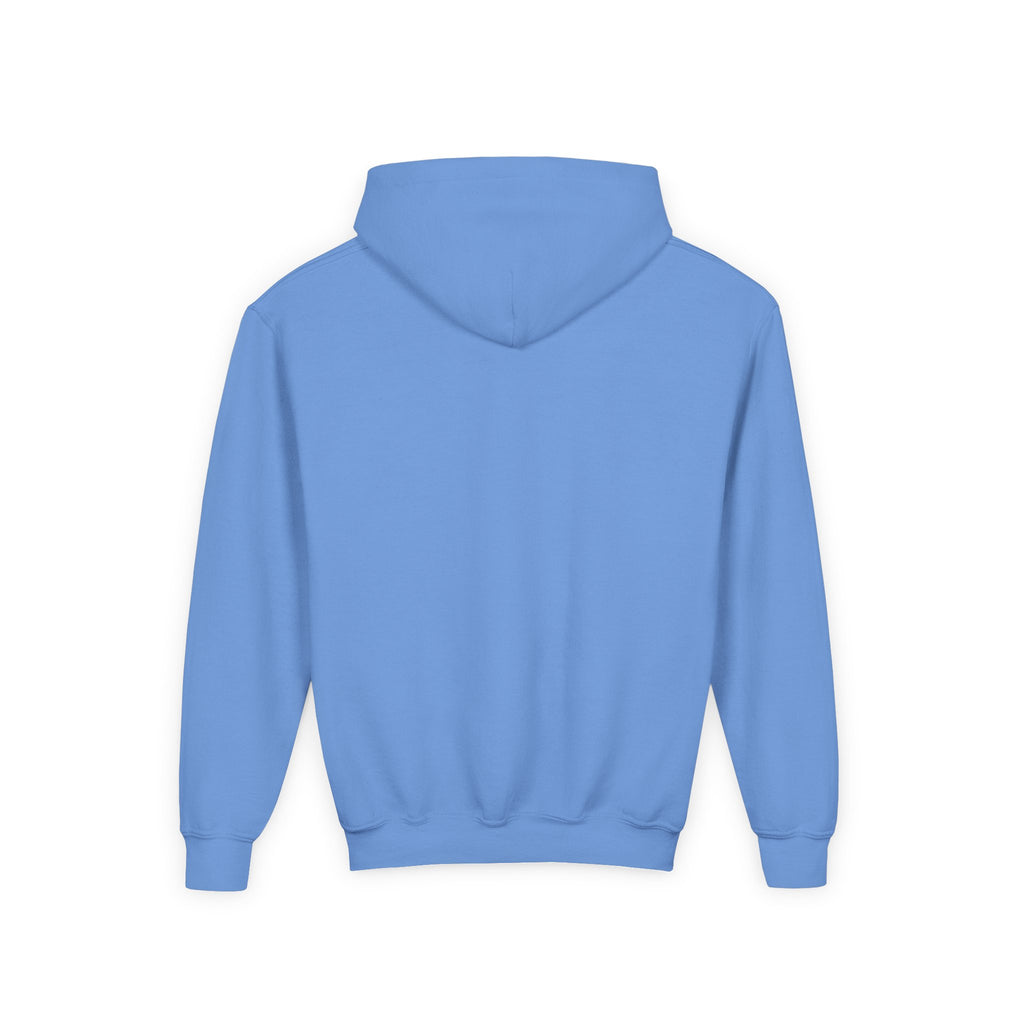 Dala Horse Youth Hoodie — Scandinavian Red Folk Art Kids Sweatshirt