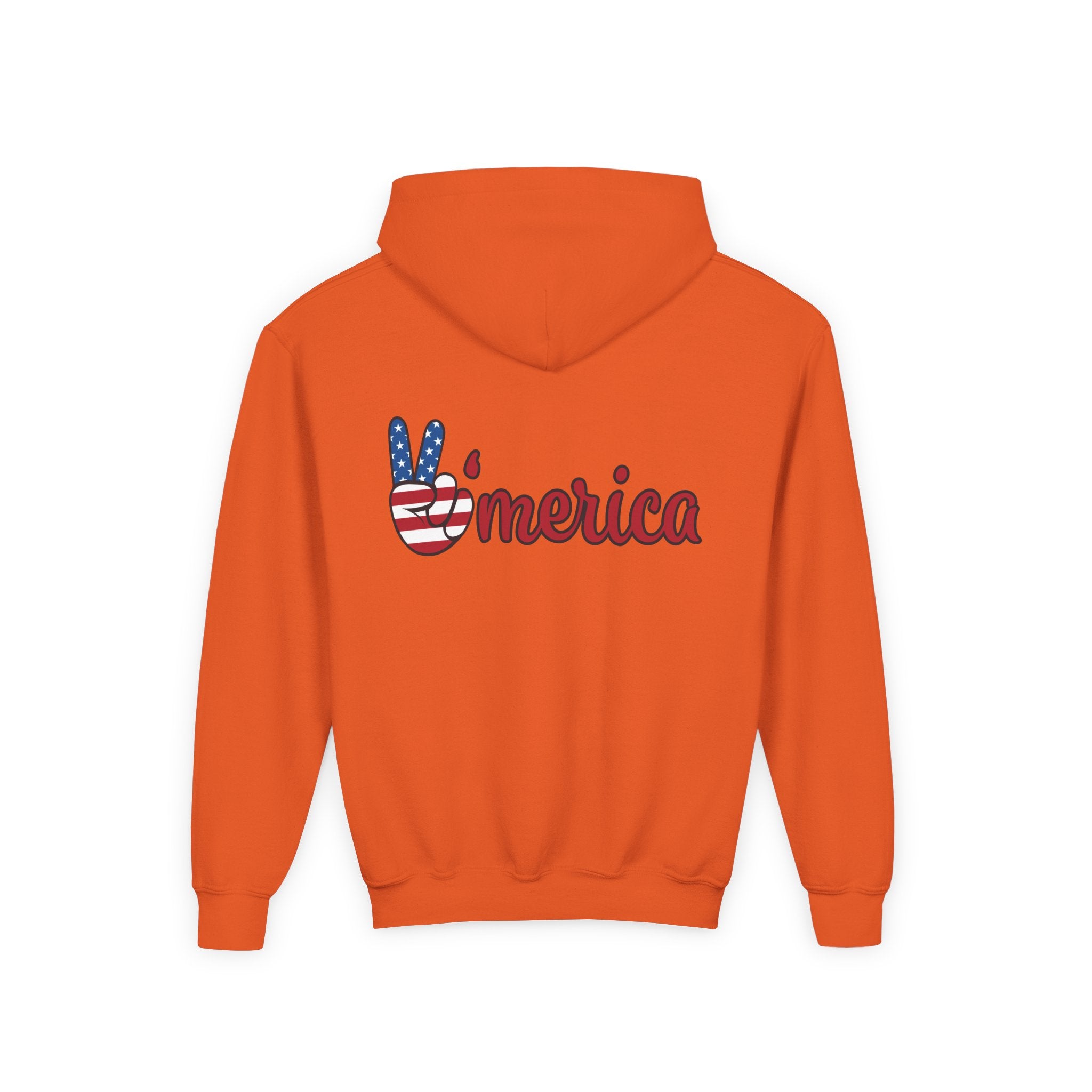 Youth Love & Peace Hoodie - Patriotic American Style