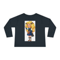 Cute Scottish Girl Toddler Long Sleeve Tee — Brave Princess Kilt Design