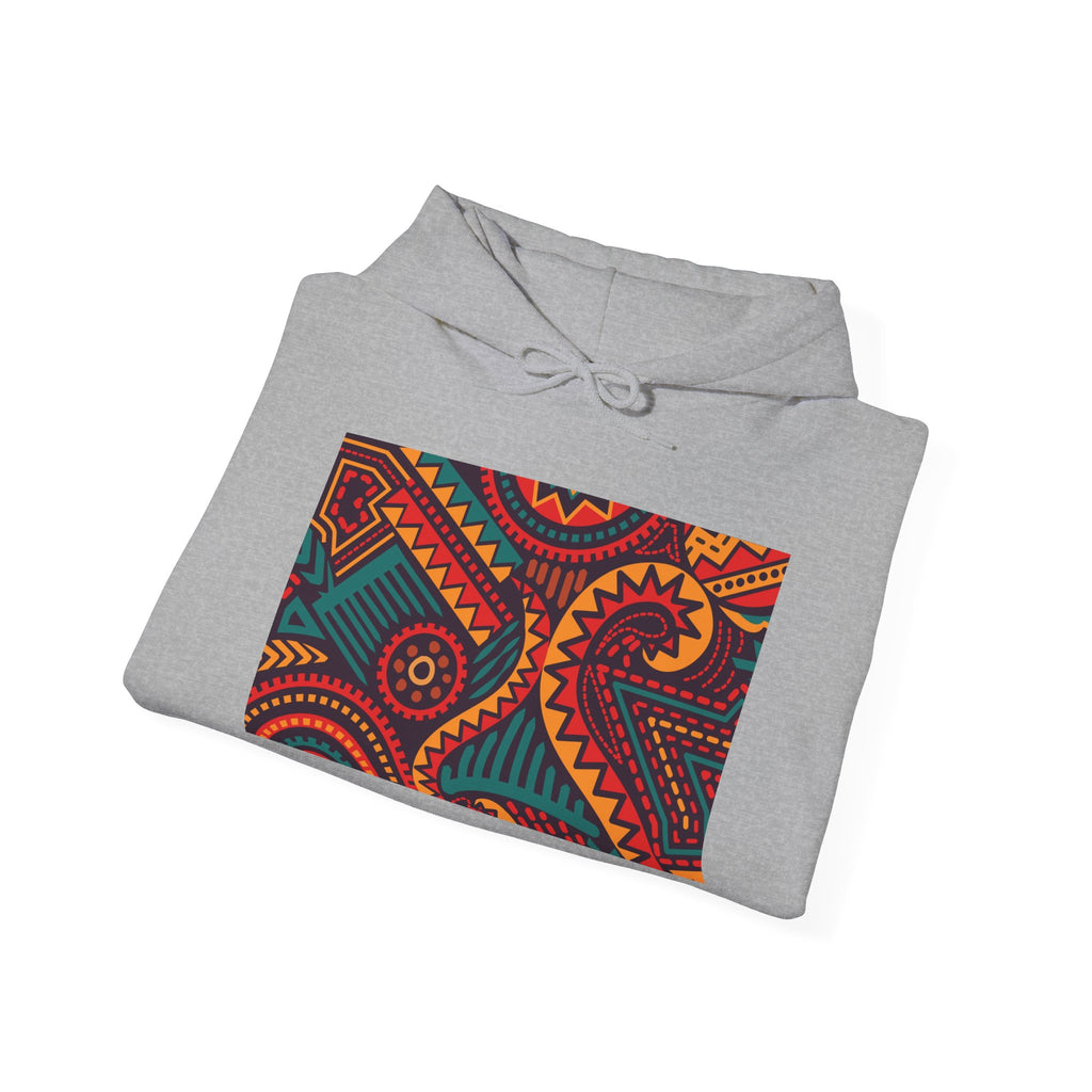 Paisley Pattern Hoodie — Colorful Boho Graphic Pullover