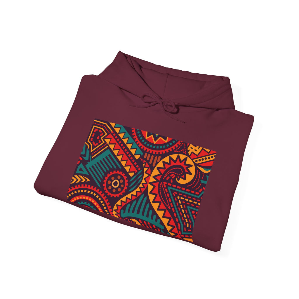 Paisley Pattern Hoodie — Colorful Boho Graphic Pullover