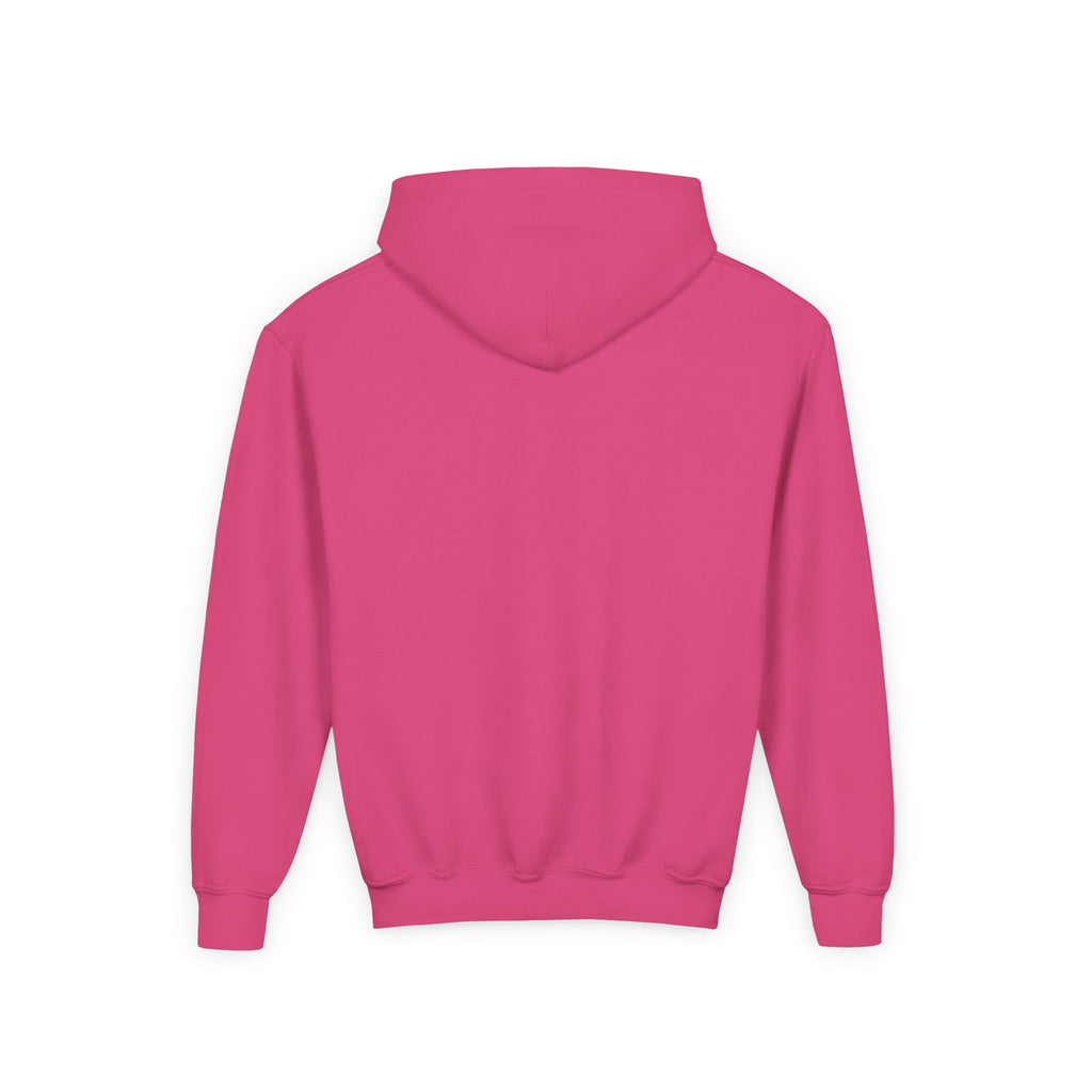 Dala Horse Youth Hoodie — Scandinavian Red Folk Art Kids Sweatshirt